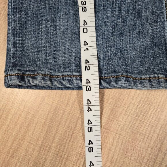 Wrangler Bootcut Embroidered Jeans Women Size 9/10 Blue Casual Denim Medium Wash - Picture 12 of 14